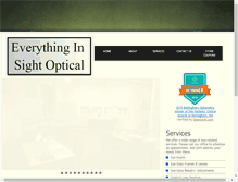 Tablet Screenshot of everythinginsightoptical.net